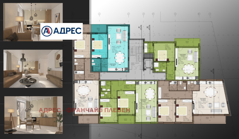Na sprzedaż  1 sypialnia Wraca , Centar , 76 mkw | 66831779 - obraz [3]