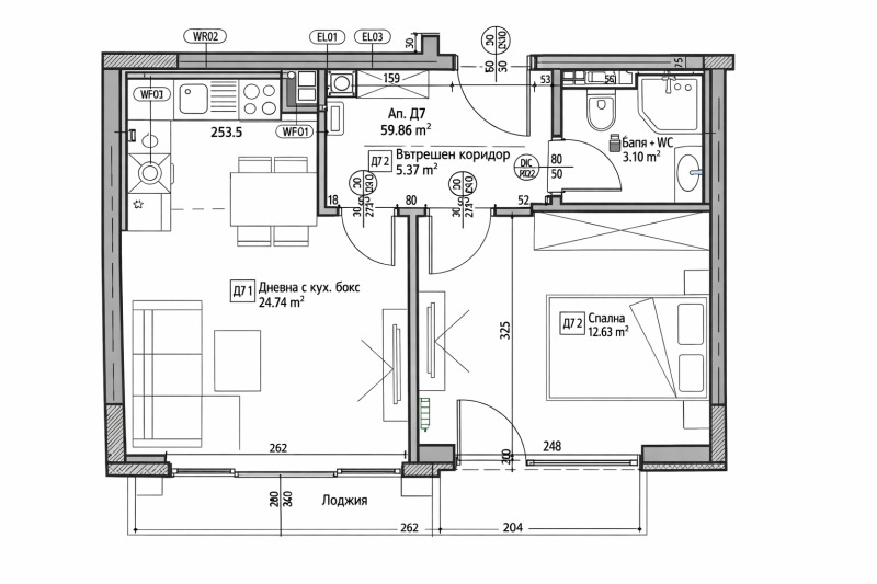 Продава 2-СТАЕН, гр. Перник, Ладовица, снимка 12 - Апартаменти - 53190509