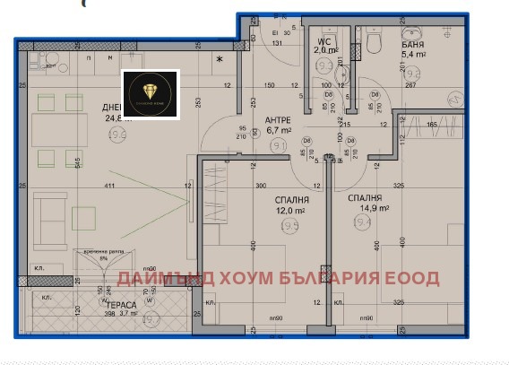 Продава 3-СТАЕН, гр. Пловдив, Христо Смирненски, снимка 2 - Апартаменти - 52306313