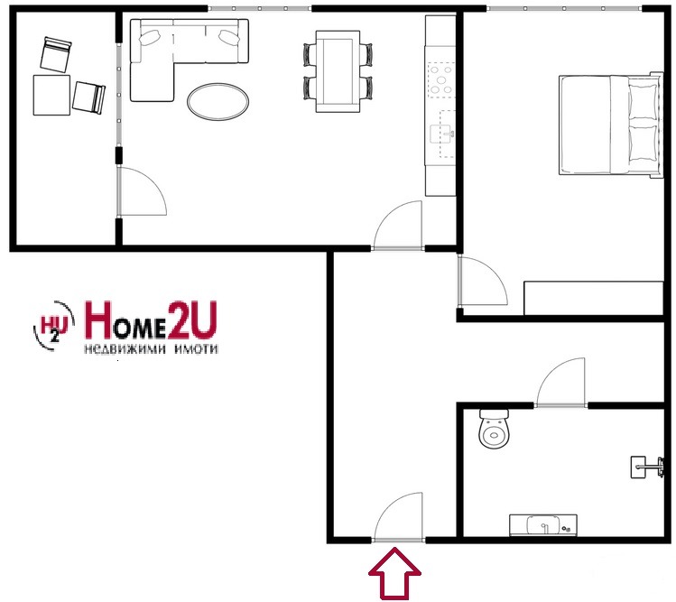 Satılık  1 yatak odası Plovdiv , Yujen , 68 metrekare | 67907465 - görüntü [8]