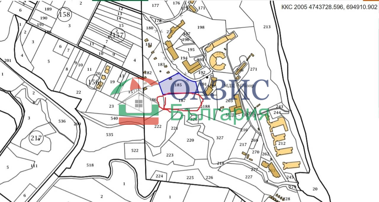 Продава ПАРЦЕЛ, гр. Обзор, област Бургас, снимка 2 - Парцели - 39013874