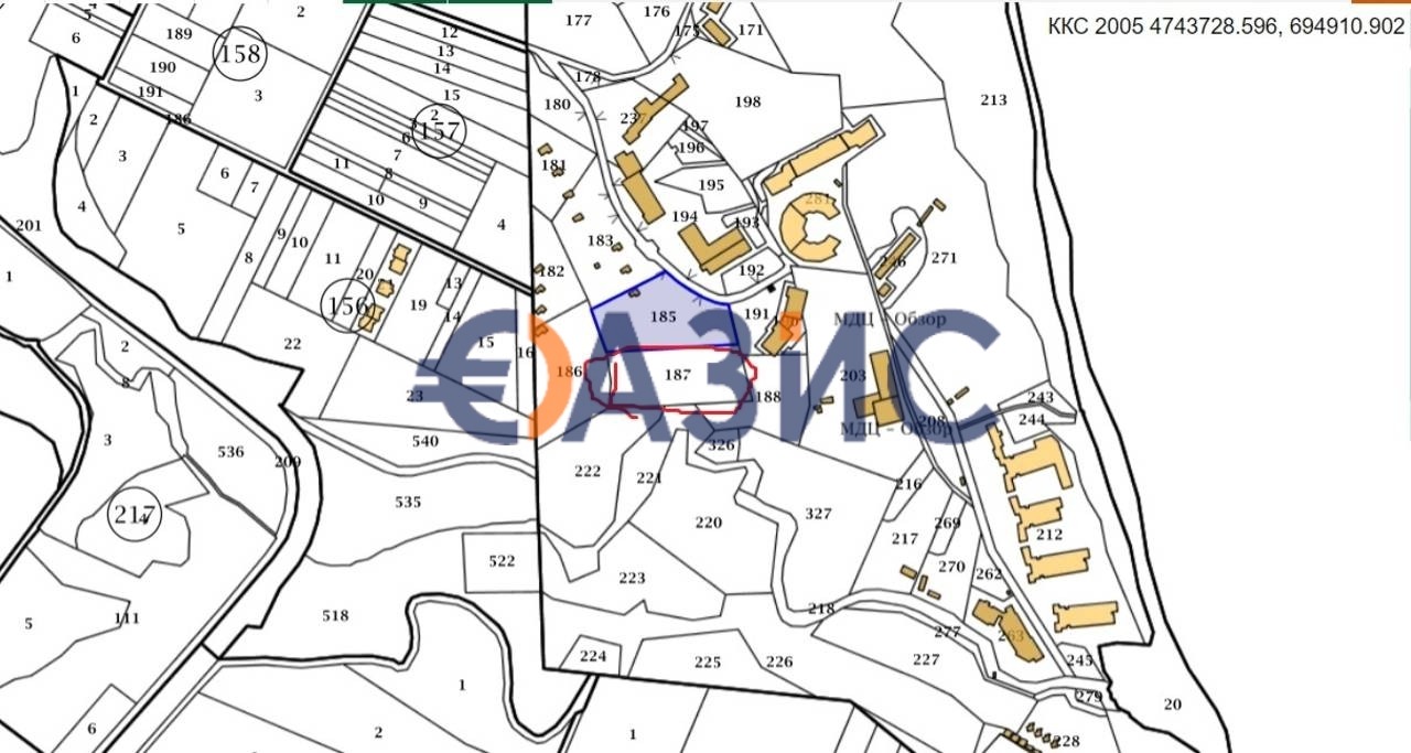 Продава ПАРЦЕЛ, гр. Обзор, област Бургас, снимка 2 - Парцели - 39013874