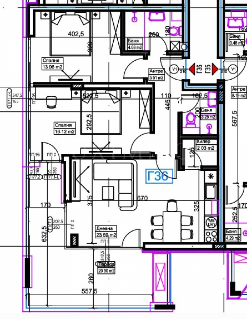 Продава 3-СТАЕН, гр. София, Кръстова вада, снимка 6 - Aпартаменти - 47404415