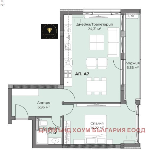 Продава 2-СТАЕН, гр. Пловдив, Христо Смирненски, снимка 2 - Aпартаменти - 47458670