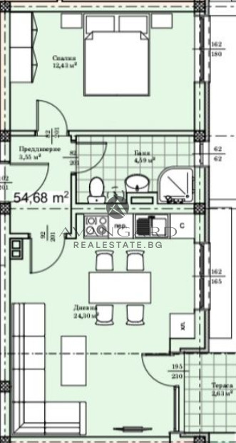 Te koop  1 slaapkamer Plovdiv , Proslav , 67 m² | 55691654 - afbeelding [4]