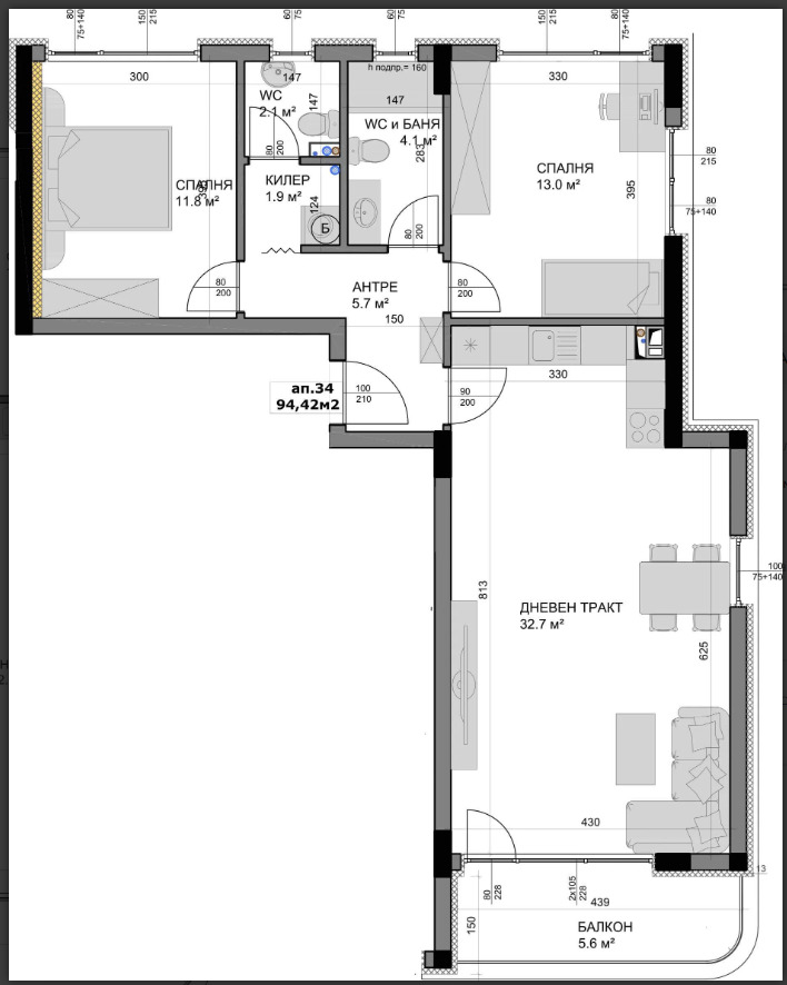 Продава  3-стаен град Варна , Владислав Варненчик 1 , 109 кв.м | 24939616 - изображение [2]
