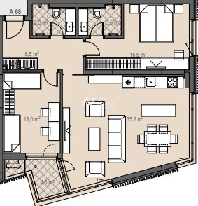 Продава 3-СТАЕН, гр. София, Манастирски ливади, снимка 5 - Апартаменти - 55393982