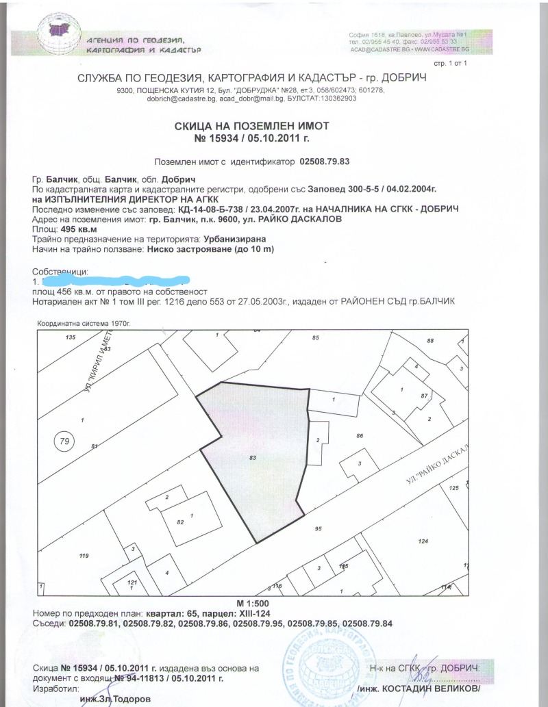 Продава  Парцел област Добрич , гр. Балчик , 1018 кв.м | 70544936 - изображение [2]