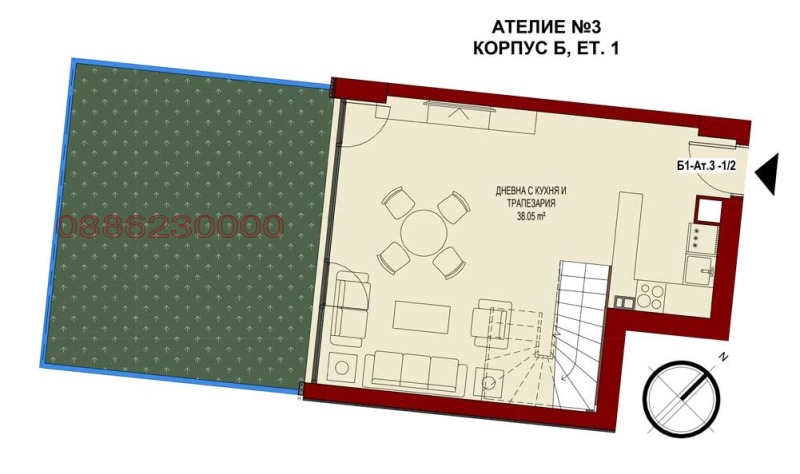 Продава ОФИС, гр. София, Зона Б-5, снимка 3 - Офиси - 48156161