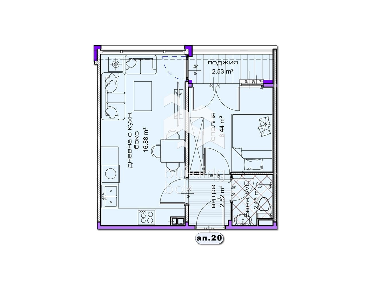 Продава 2-СТАЕН, гр. Шумен, Добруджански, снимка 2 - Апартаменти - 54028009