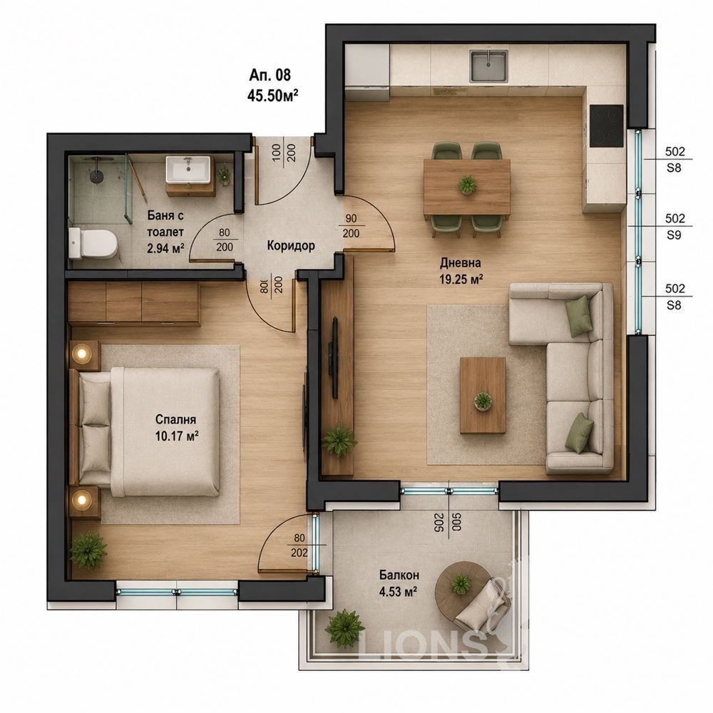 Продава 2-СТАЕН, гр. Варна, Аспарухово, снимка 4 - Апартаменти - 55128698