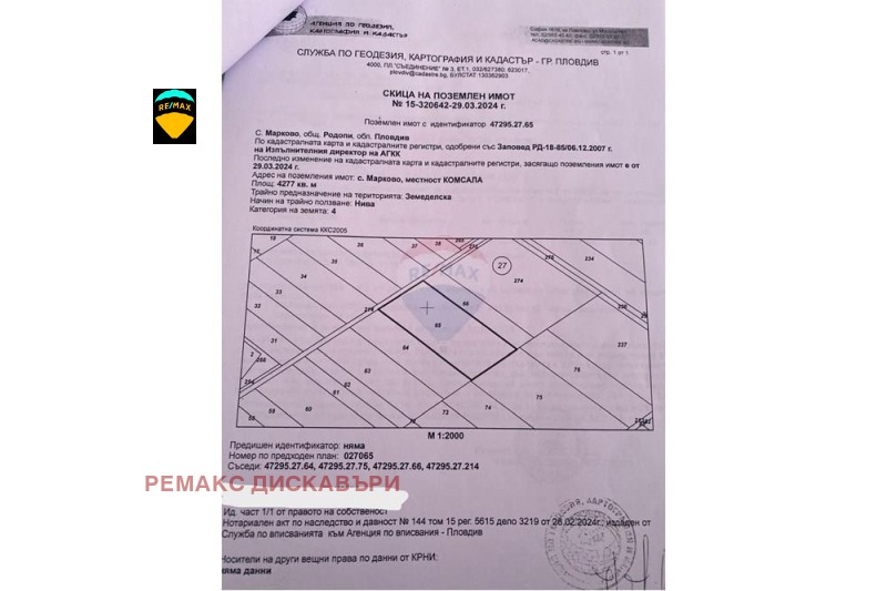 Na prodej  Spiknutí oblast Plovdiv , Markovo , 4277 m2 | 26881584 - obraz [2]