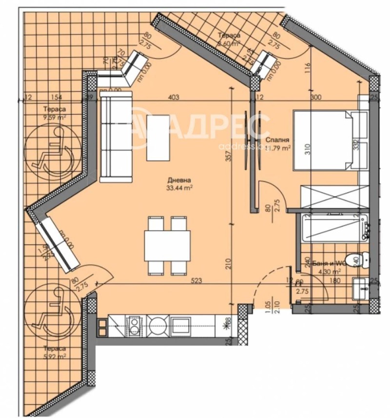 Продава  2-стаен град Пловдив , Христо Смирненски , 97 кв.м | 36828630 - изображение [4]