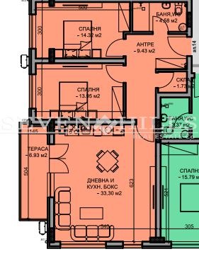 Продаја  2 спаваће собе Пловдив , Младежки Халм , 111 м2 | 68116657 - слика [3]