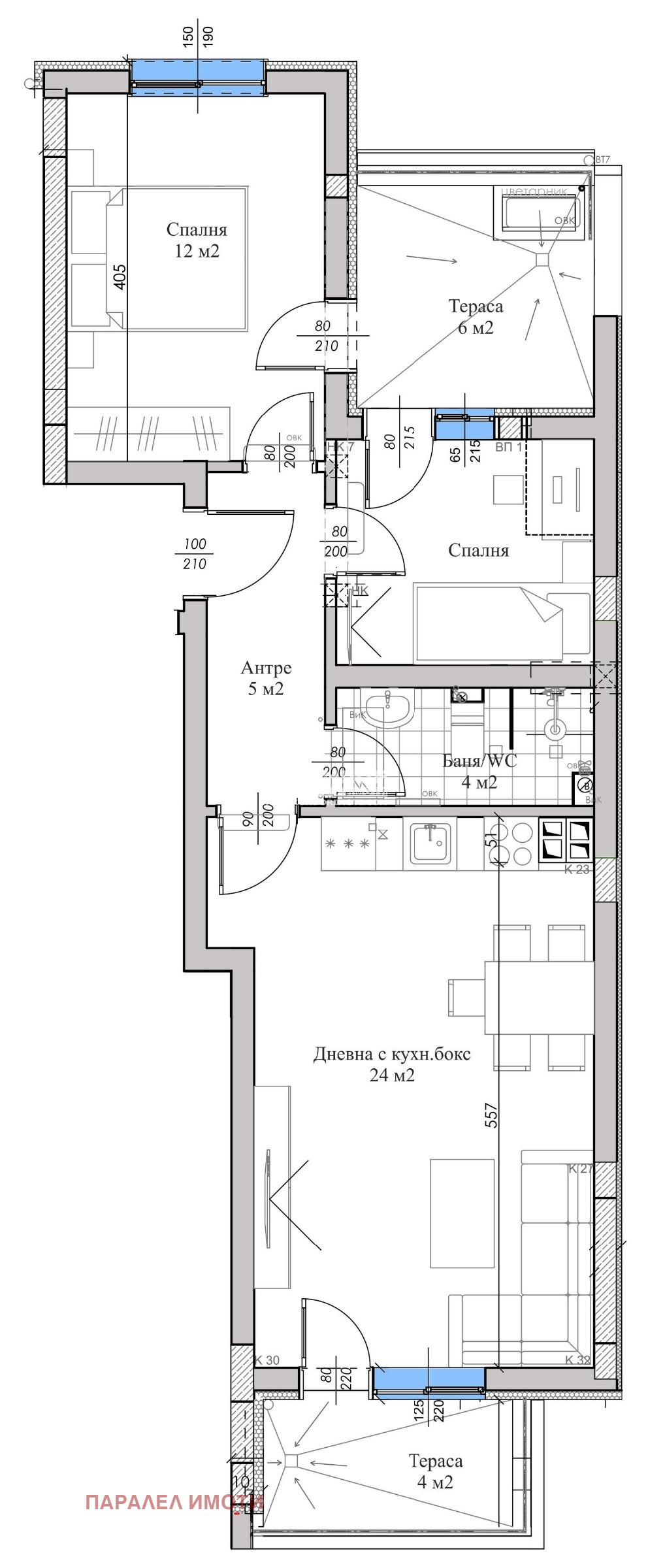 Продава 3-СТАЕН, гр. Пловдив, Кючук Париж, снимка 2 - Апартаменти - 47931332