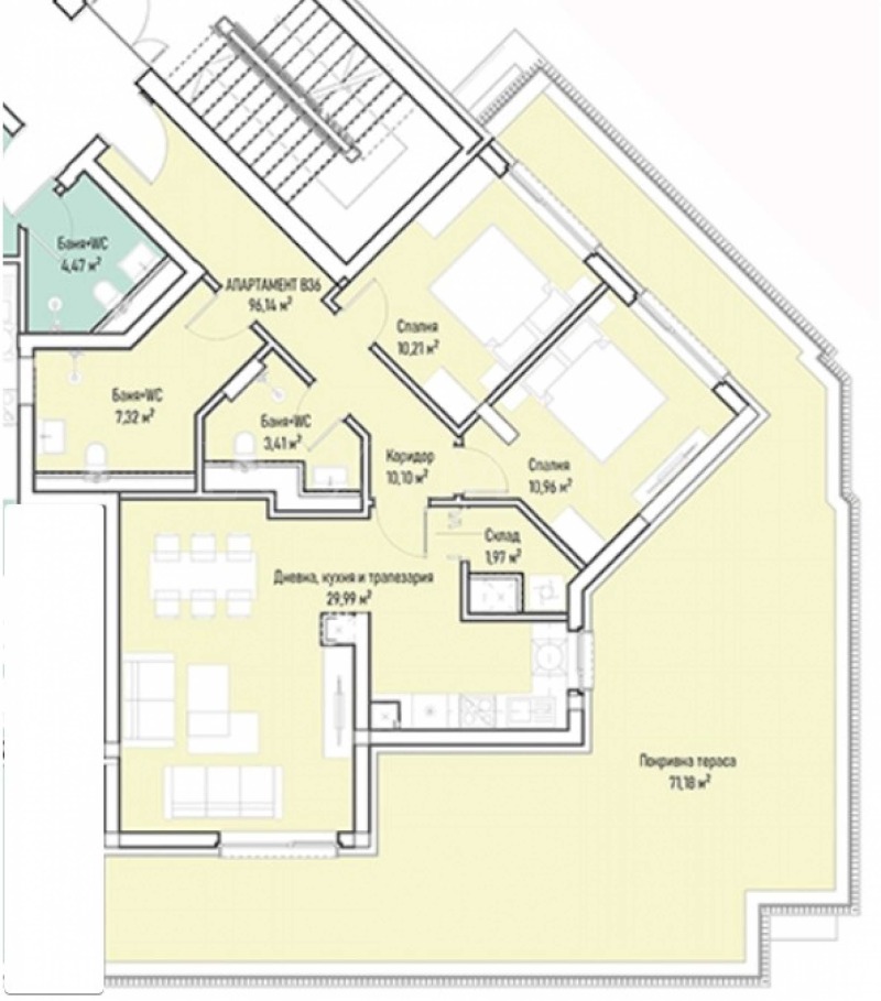 Продава 3-СТАЕН, гр. София, Младост 4, снимка 3 - Апартаменти - 48861088