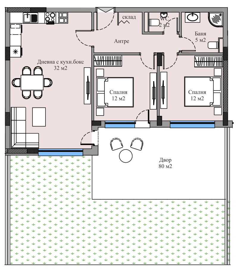 For Sale  2 bedroom Plovdiv , Zapaden , 161 sq.m | 88902046 - image [2]