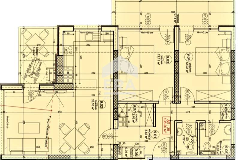 De vânzare  2 dormitoare Varna , Vâzrajdane 4 , 124 mp | 36354072 - imagine [2]