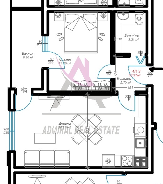 Продава 2-СТАЕН, гр. Варна, Възраждане 3, снимка 3 - Апартаменти - 53188496