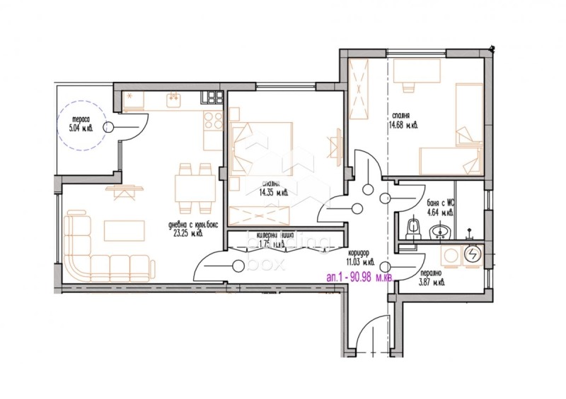 Продава  3-стаен град Варна , м-т Долна Трака , 100 кв.м | 53502442 - изображение [4]