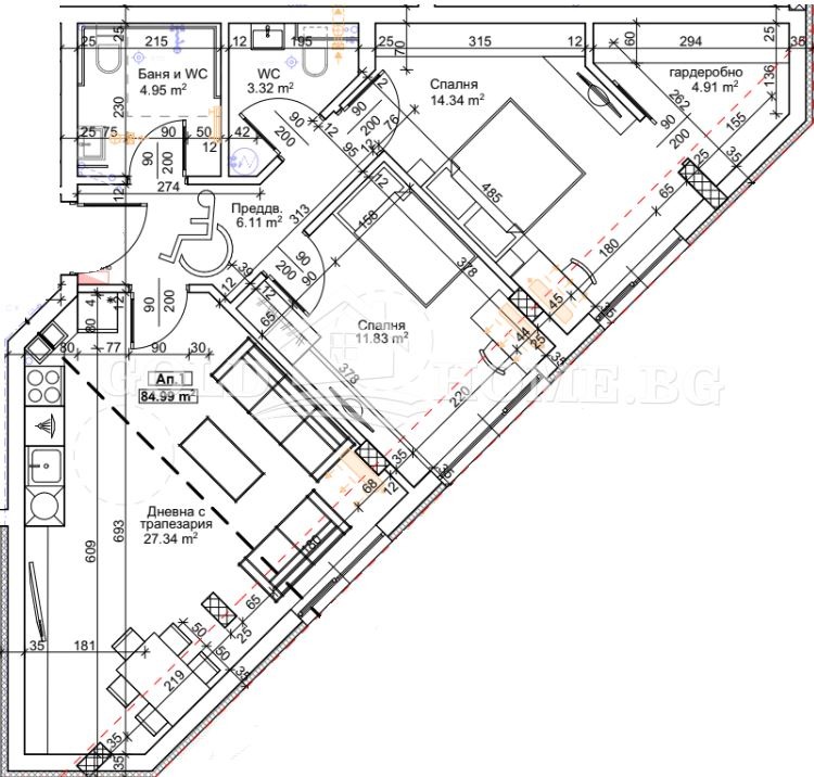 À venda  2 quartos Plovdiv , Trakiia , 98 m² | 48413582