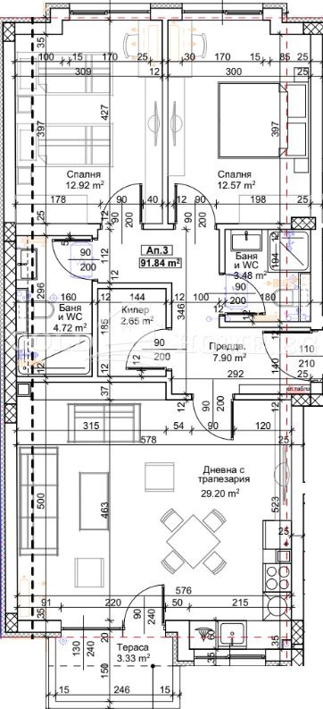 À venda  2 quartos Plovdiv , Trakiia , 98 m² | 48413582 - imagem [3]
