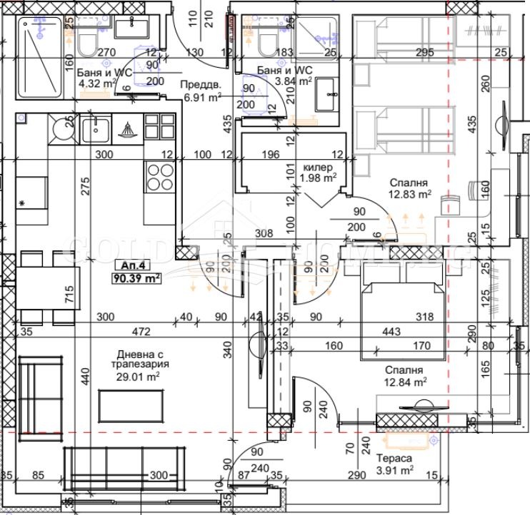 À venda  2 quartos Plovdiv , Trakiia , 98 m² | 48413582 - imagem [2]
