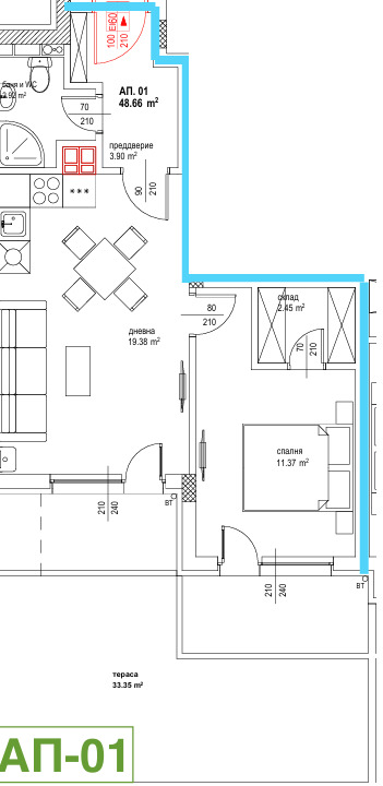 Zu verkaufen  1 Schlafzimmer Sofia , Owtscha kupel 1 , 89 qm | 95438100 - Bild [4]