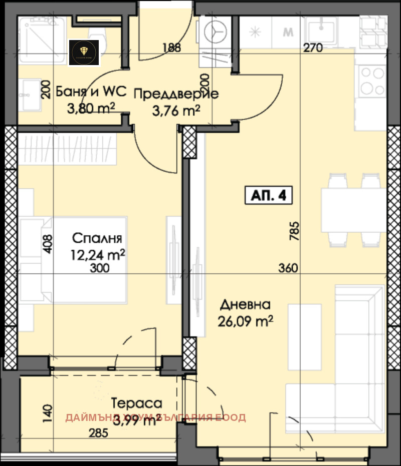 Продава  2-стаен град Пловдив , Тракия , 70 кв.м | 92725211 - изображение [2]