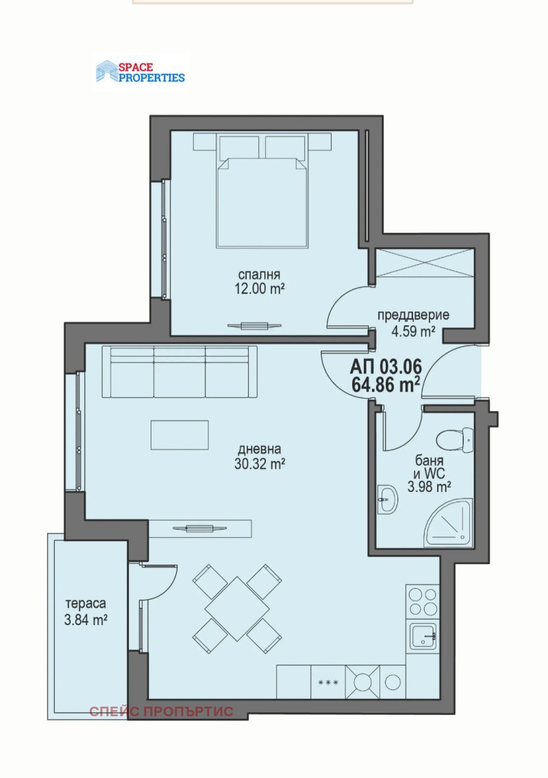 Продава 2-СТАЕН, гр. София, гр. Банкя, снимка 2 - Апартаменти - 53133612