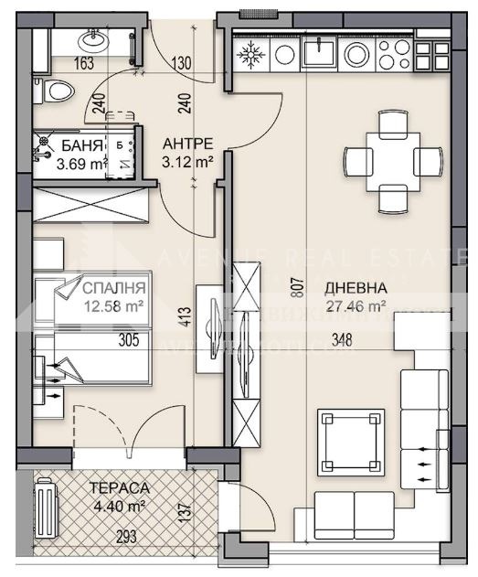 Satılık  1 yatak odası Plovdiv , Gagarin , 71 metrekare | 37707097 - görüntü [2]