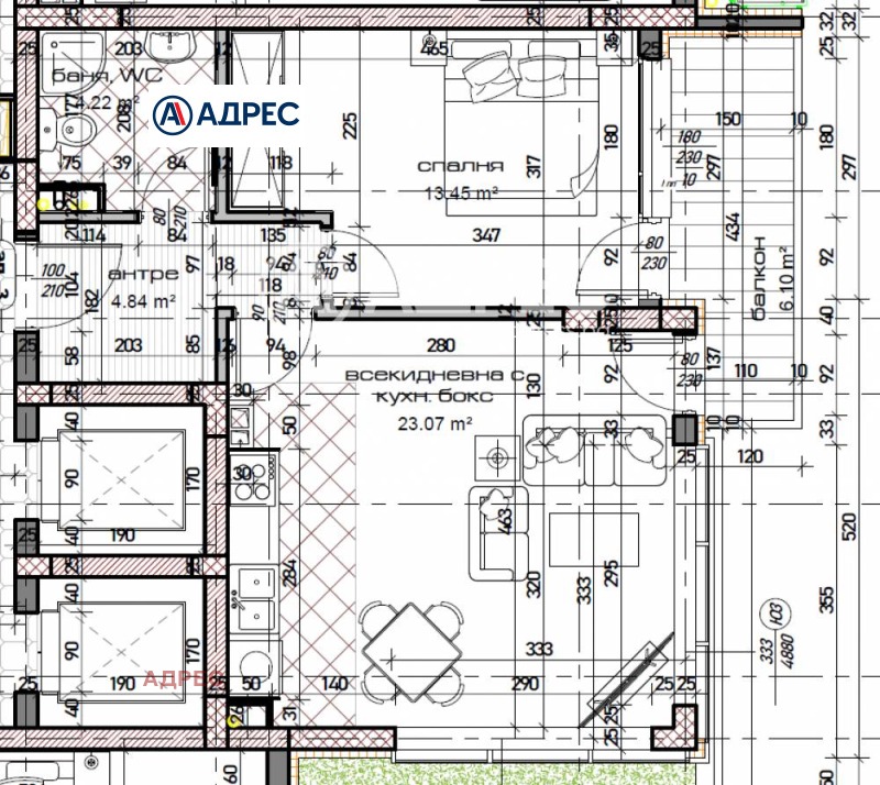 De vânzare  1 dormitor Varna , Mladost 1 , 74 mp | 55944377