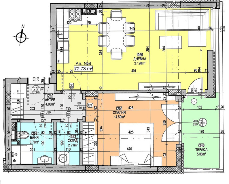 Till salu  1 sovrum Sofia , Suhata reka , 90 kvm | 77150164 - bild [2]