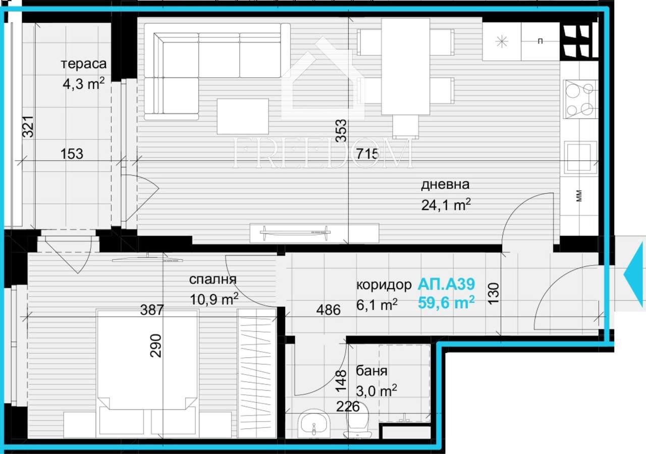 Продава 2-СТАЕН, гр. Варна, Аспарухово, снимка 6 - Апартаменти - 54176179