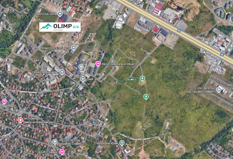 Продава ПАРЦЕЛ в град София, Драгалевци - 1510 кв.м / 604 000 € » 1 181 321.32 лв., ОЛИМП - ЮВ