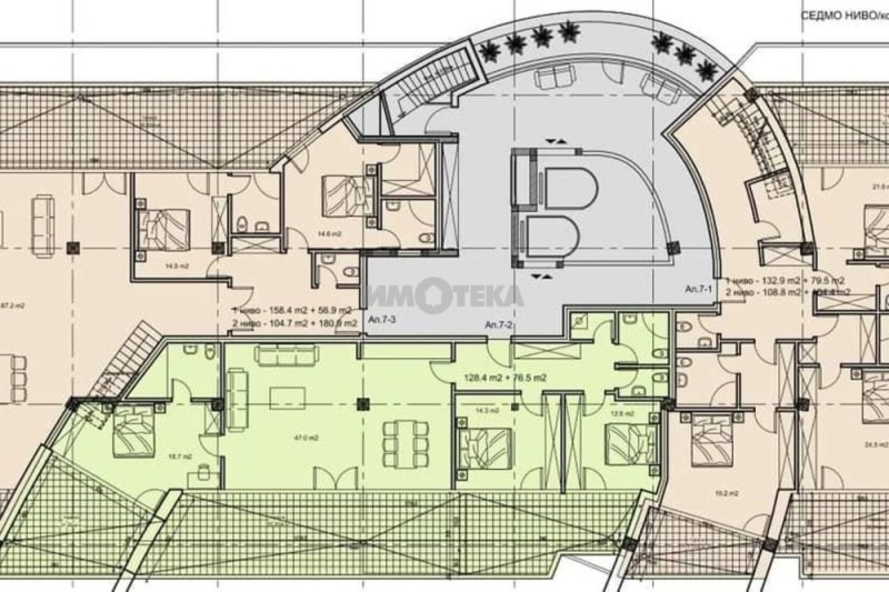 Продава  Многостаен град София , Манастирски ливади , 473 кв.м | 46477770 - изображение [3]