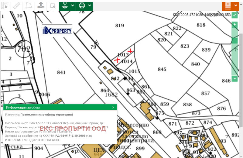 Satılık  Komplo Pernik , Kristal , 1126 metrekare | 35011061 - görüntü [2]