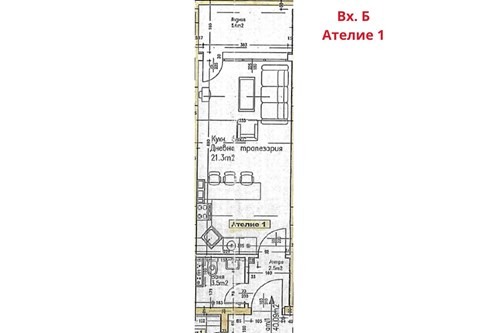 Продава АТЕЛИЕ, ТАВАН, гр. София, Люлин 2, снимка 2 - Aпартаменти - 48026341