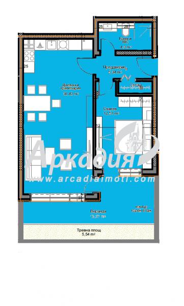 In vendita  1 camera da letto Plovdiv , Ostromila , 89 mq | 74095987 - Immagine [2]