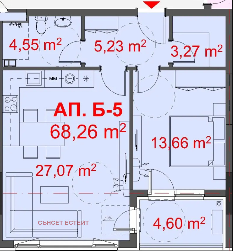 Na prodej  1 ložnice Burgas , Slavejkov , 79 m2 | 26263396 - obraz [2]