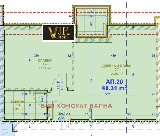 Продается  1 спальня Варна , Кайсиева градина , 60 кв.м | 47541627 - изображение [3]