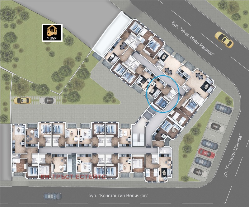 Till salu  1 sovrum Sofia , Zona B-19 , 57 kvm | 68429187 - bild [2]
