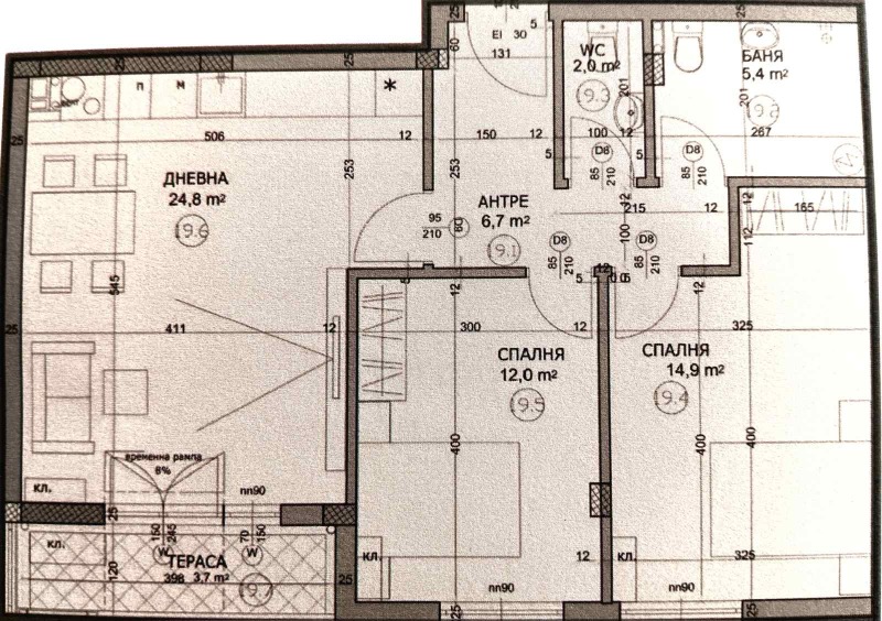Продава 3-СТАЕН, гр. Пловдив, Христо Смирненски, снимка 3 - Апартаменти - 52635473