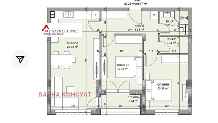 Продава 3-СТАЕН, гр. Варна, Владислав Варненчик 1, снимка 2 - Апартаменти - 52688954