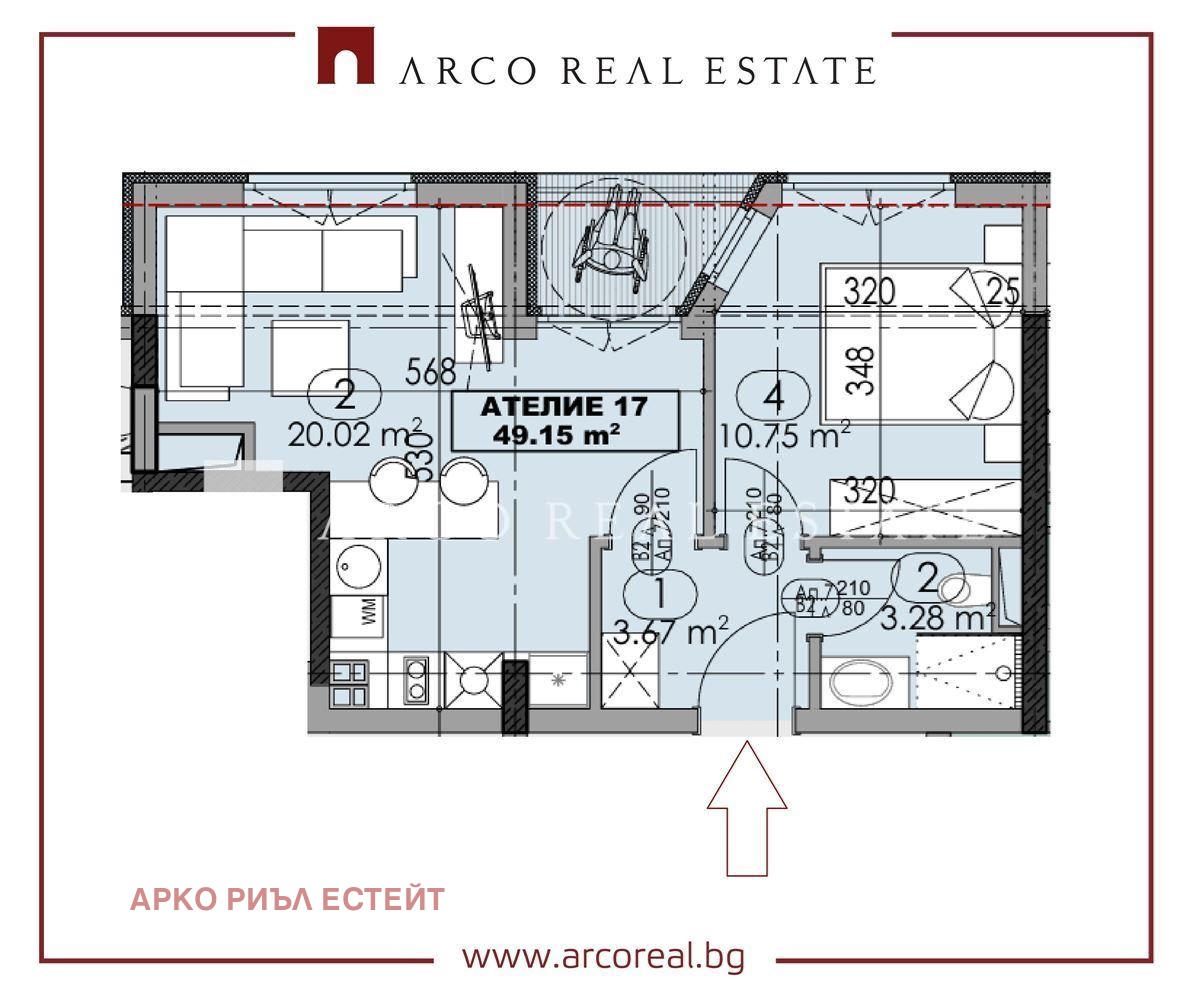 Продава 2-СТАЕН, гр. София, Дружба 2, снимка 2 - Апартаменти - 54292964