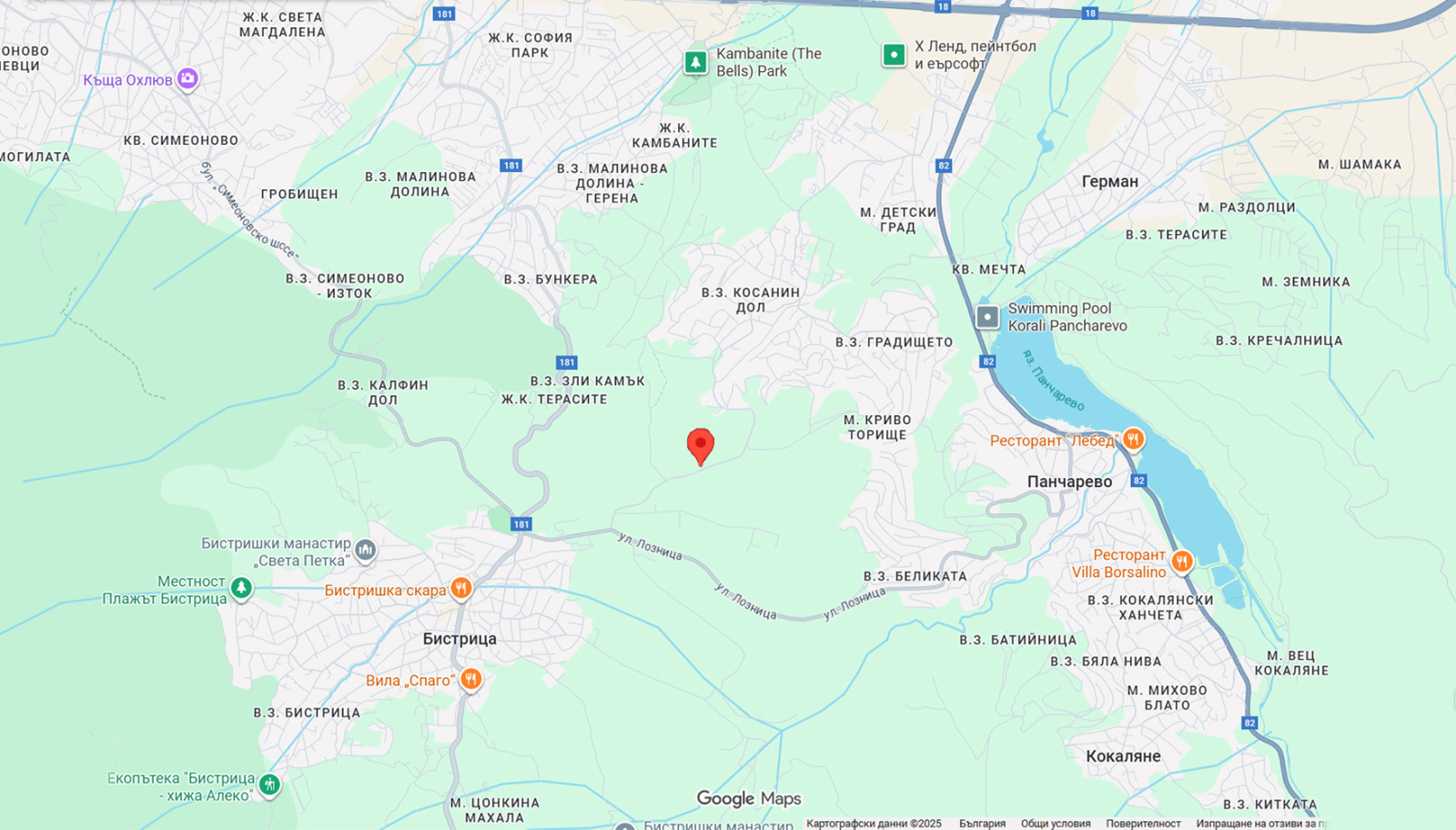 Продава ПАРЦЕЛ, гр. София, с. Бистрица, снимка 5 - Парцели - 53781112