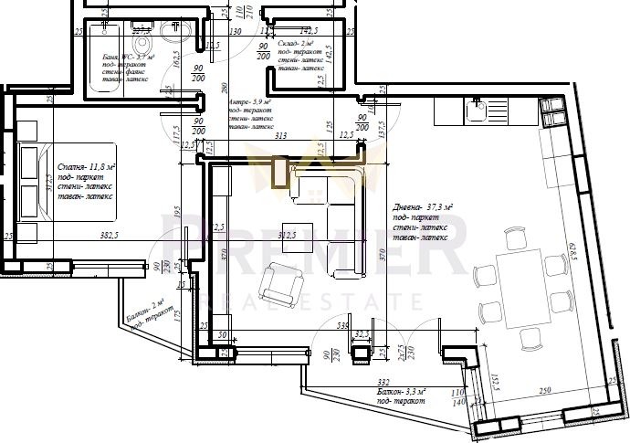Te koop  1 slaapkamer Varna , Gratska machala , 88 m² | 18915850 - afbeelding [2]