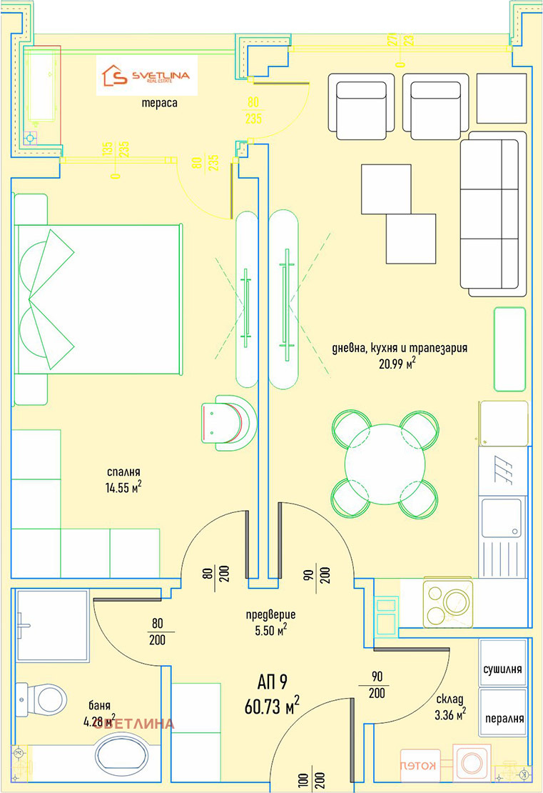 Продава 2-СТАЕН, гр. София, Малинова долина, снимка 5 - Апартаменти - 53795127