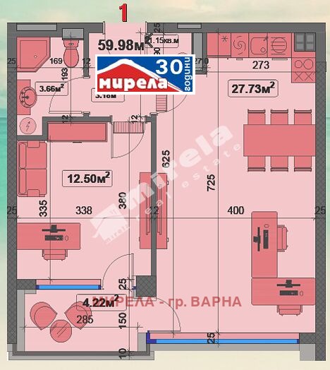 Продава 2-СТАЕН, гр. Варна, Чайка, снимка 1 - Aпартаменти - 48946078