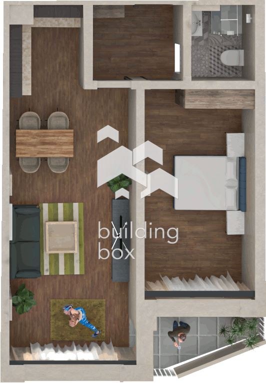 Zu verkaufen  1 Schlafzimmer Plowdiw , Hristo Smirnenski , 70 qm | 55047082 - Bild [3]